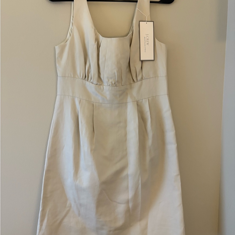 J.Crew Cream Sleeveless Dress